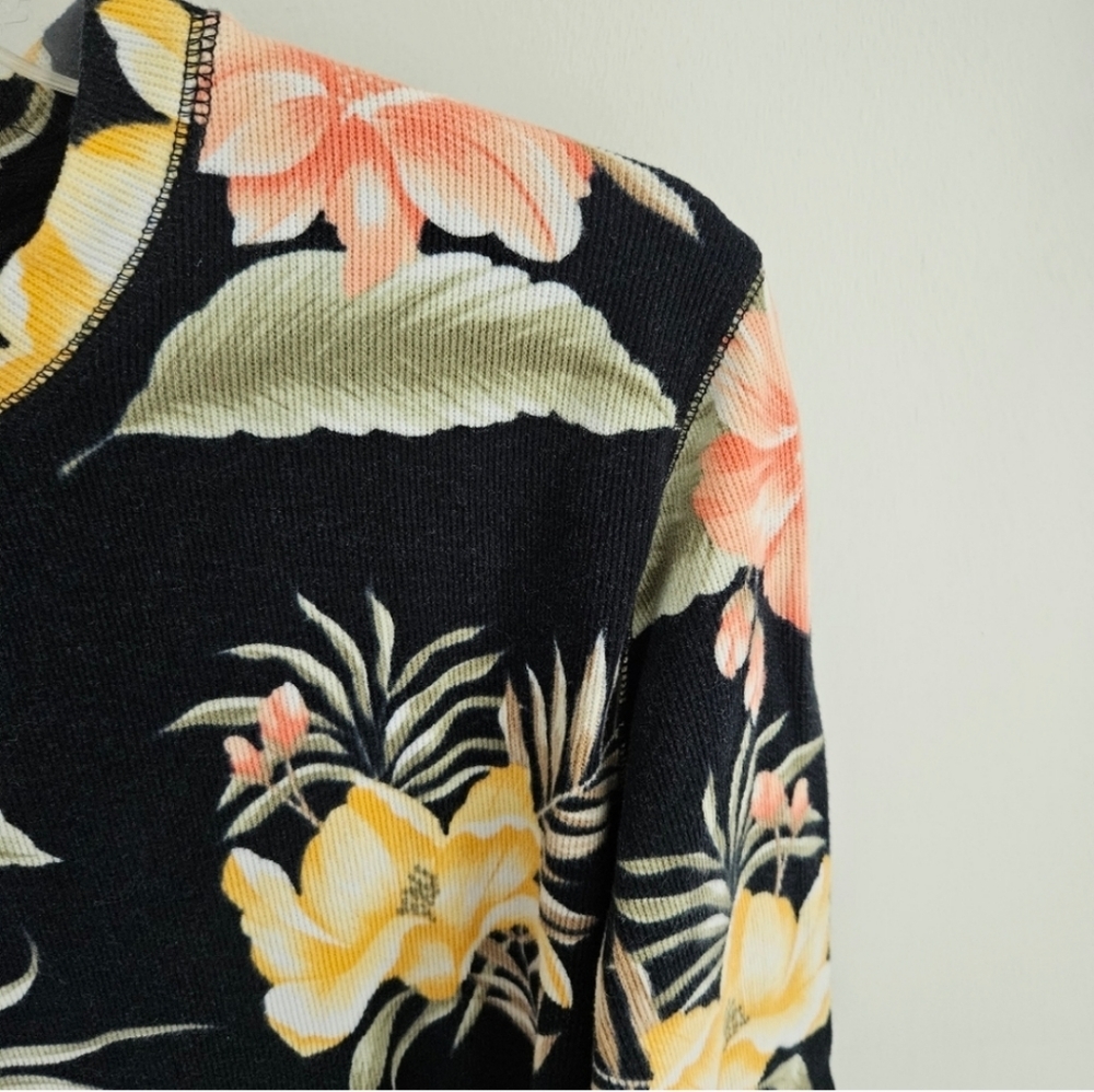 Caribbean Joe sweatshirt tropical flowers - Picture 5 of 5